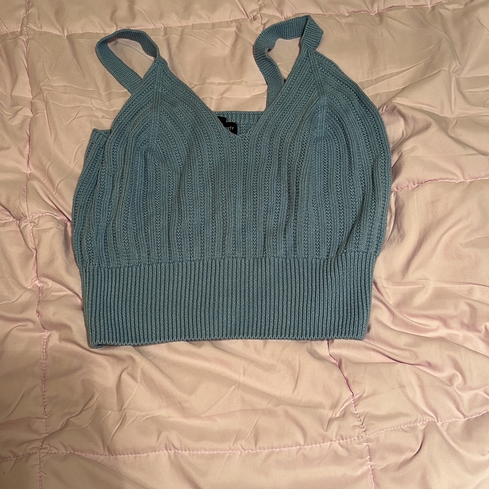 knitted crop top